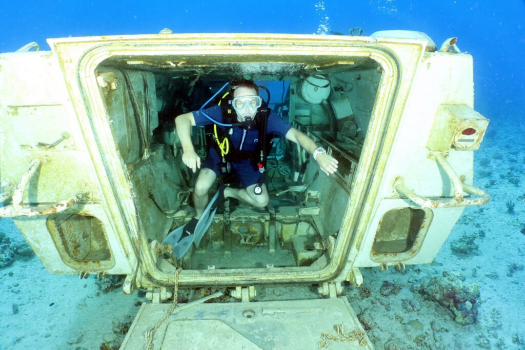 Egypt opens underwater military exhibit to lure divers