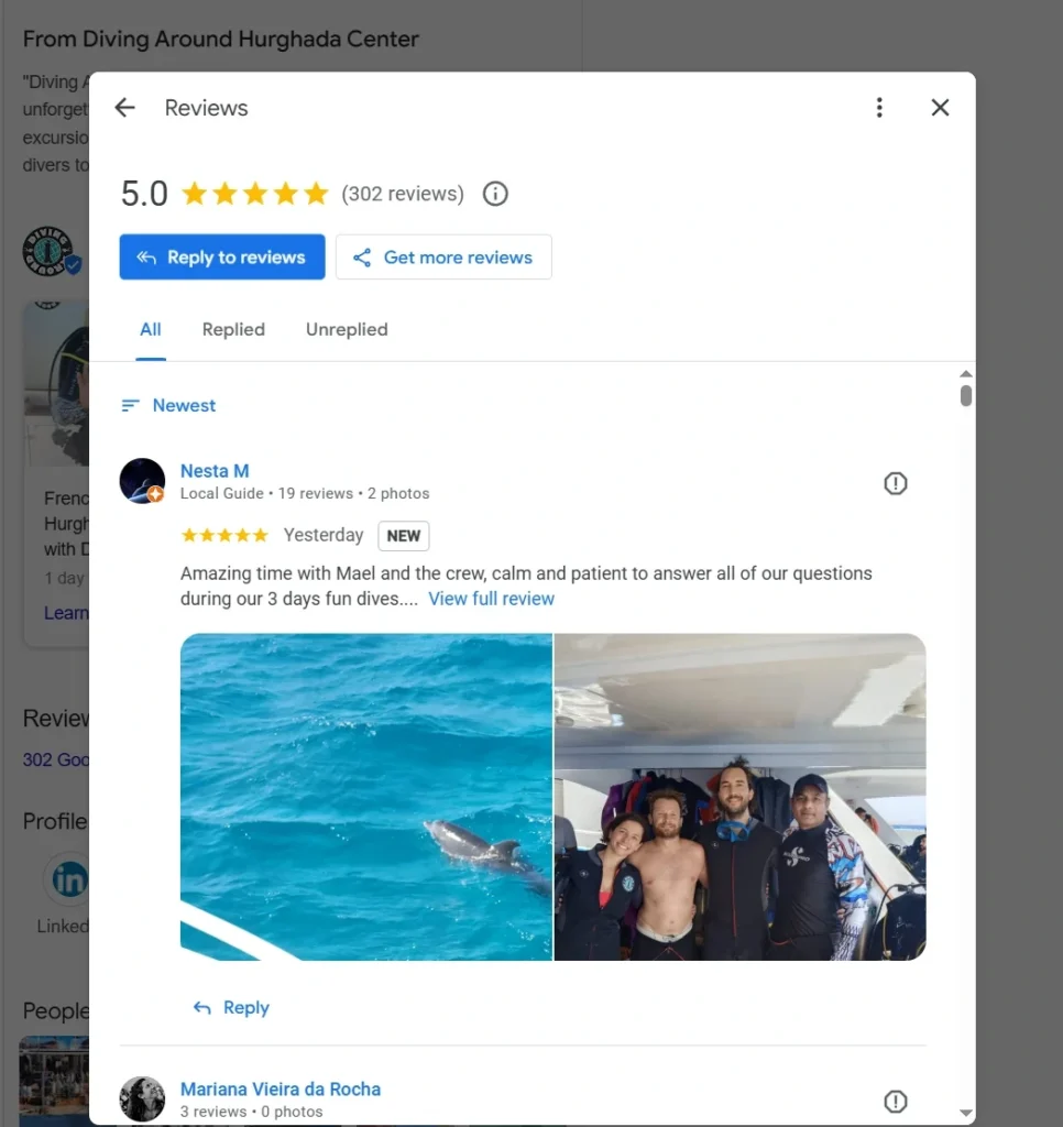 Hurghada Diving reviews