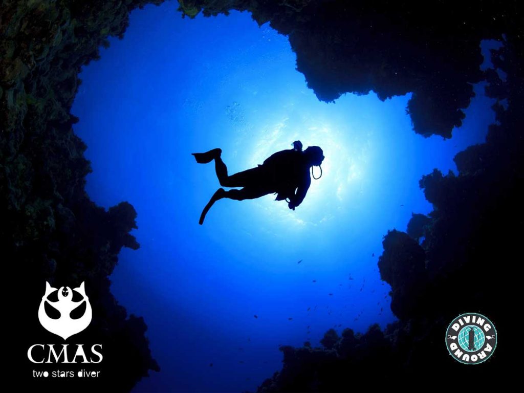 CMAS (P2*) Two Star Diver Course Diving in Hurghada
